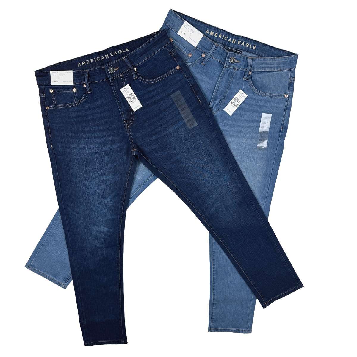 Premium Denim Pants Dark blue and light blue
