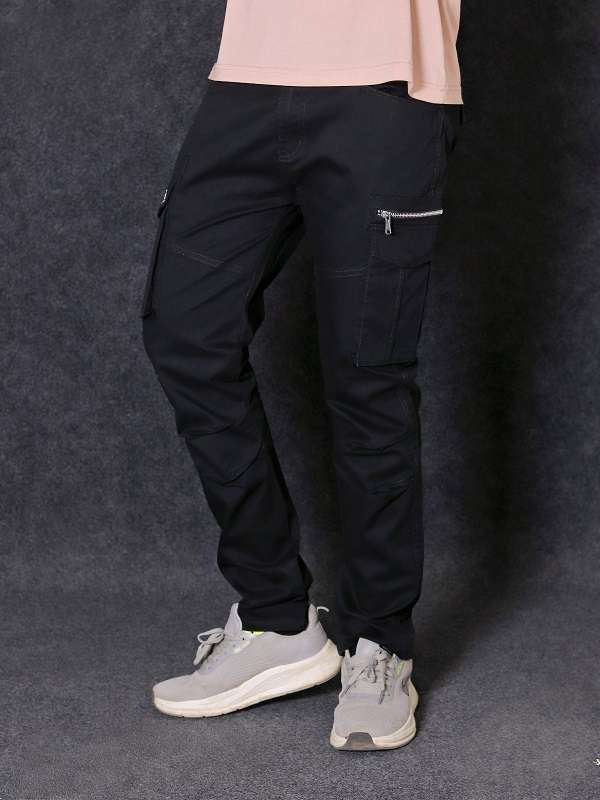 Premium 6 Pocket Gabardine Cargo Pants (Black)– New 2026 Collection